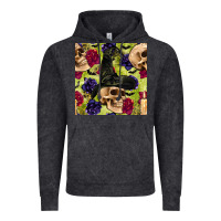 Vintage Arctic halloween witch skull seamless pattern Vintage Hoodie - BundleAndBundleShop