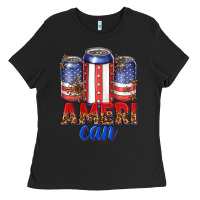 Black Ameri can Ladies Tee - texasbilliewilder