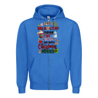 True Royal let's bake stuff drink hot cocoa and watch christm Zipper Hoodie - MaliasSmallBusiness