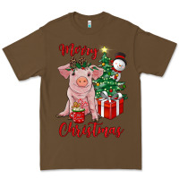 Cacao merry christmas pig Premium Tee - RanaPortraitStore