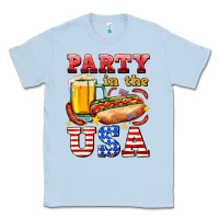 Dusty Blue party in the usa Classic Tee - AdoDesignShop