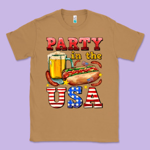 Party In The Usa Classic Tee Designed By Adodesignshop