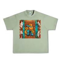 Oil Green cowboy boots turquoise aztec cowhide Urban Heavy Tee - Artiststas