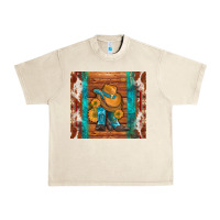 Sandshell cowboy boots turquoise aztec cowhide Urban Heavy Tee - Artiststas
