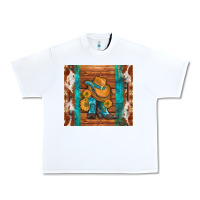 White cowboy boots turquoise aztec cowhide Urban Heavy Tee - Artiststas