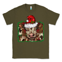 Army Green Christmas background baby calf Classic Tee - BarkalooDesign