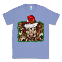Colony Blue Christmas background baby calf Classic Tee - BarkalooDesign