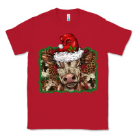 Red Christmas background baby calf Classic Tee - BarkalooDesign