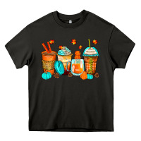 Asphalt thankful coffee cups Heavy Core Tee - Zillion Design Studio