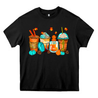 Black thankful coffee cups Heavy Core Tee - Zillion Design Studio