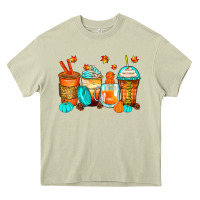 Mossy thankful coffee cups Heavy Core Tee - Zillion Design Studio