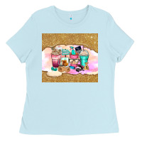 Baby Blue small business coffee cups Ladies Tee - Zillion Design Studio