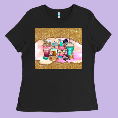 Small Business Coffee Cups Ladies Tee Designed By Zillion Design Studio