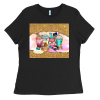 Black small business coffee cups Ladies Tee - Zillion Design Studio