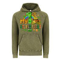 Vintage Olive my first st patricks day with coins and shamrocks Vintage Hoodie - AdoDesignShop