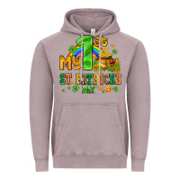 Vintage Zinc my first st patricks day with coins and shamrocks Vintage Hoodie - AdoDesignShop
