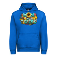 Cobalt Mom of twins sunflower mothers day Urban Hoodie - HowdyJamesFarm