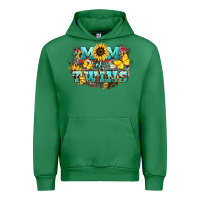 Emerald Mom of twins sunflower mothers day Urban Hoodie - HowdyJamesFarm