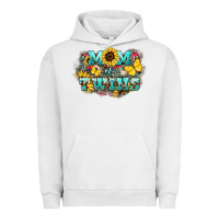 Pigment Lunar Rock Mom of twins sunflower mothers day Urban Hoodie - HowdyJamesFarm