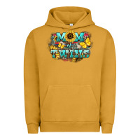 Pigment Peanut Butter Mom of twins sunflower mothers day Urban Hoodie - HowdyJamesFarm