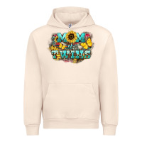Sandshell Mom of twins sunflower mothers day Urban Hoodie - HowdyJamesFarm