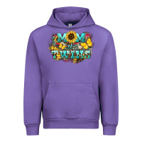 Tulip Mom of twins sunflower mothers day Urban Hoodie - HowdyJamesFarm