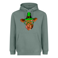 Sage St Patricks Day Cow Heavyweight Hoodie - Bettercallsaul