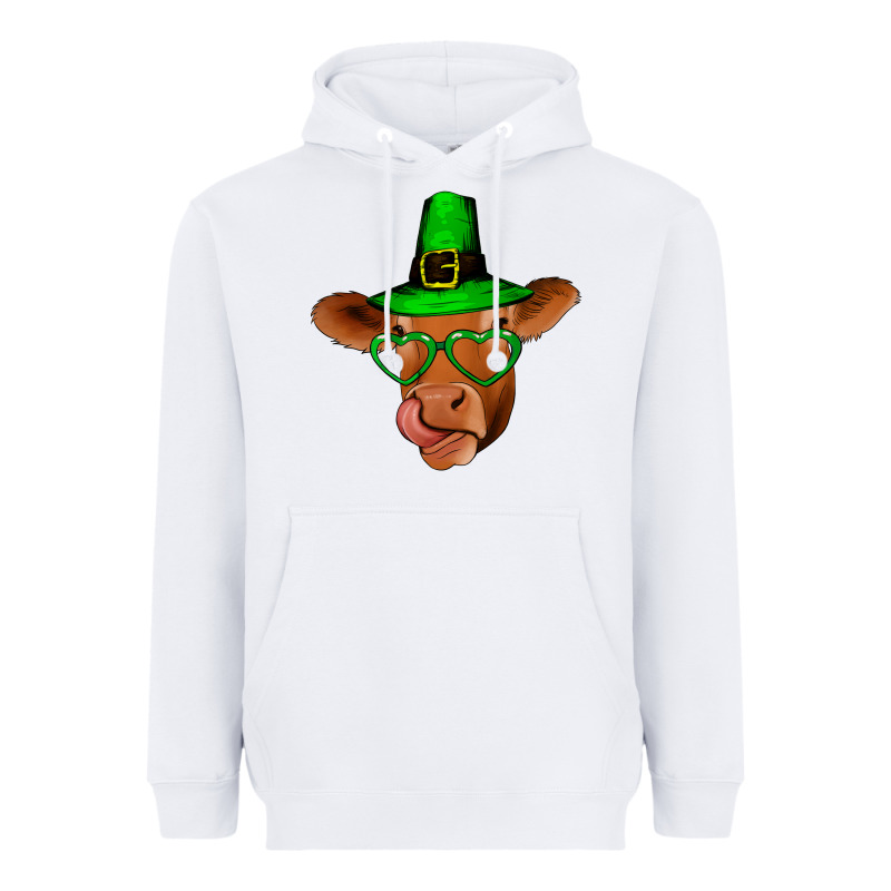 St Patricks Day Cow Heavyweight Hoodie by Bettercallsaul | Teevron
