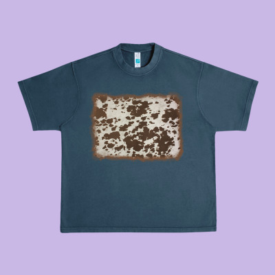 Cowhide Background Urban Heavy Tee Designed By Adodesignshop