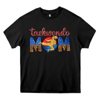 Black taekwondo mom Heavy Core Tee - texasbilliewilder
