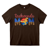 Chocolate Brown taekwondo mom Heavy Core Tee - texasbilliewilder