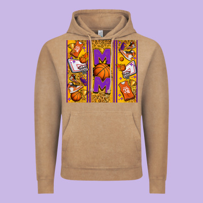 Basketball Mom Vintage Hoodie Designed By Jasminsmagicworld