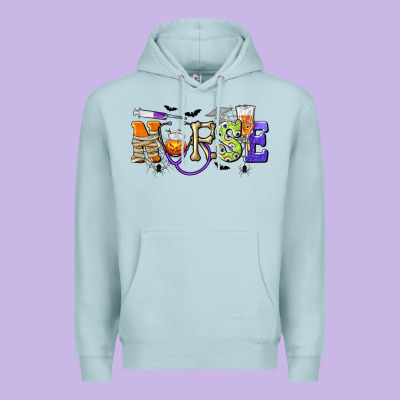 Halloween Nurse Premium Hoodie Designed By Texasbilliewilder