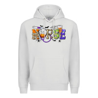 Dove Grey Halloween Nurse Premium Hoodie - texasbilliewilder