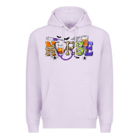 Lilac Halloween Nurse Premium Hoodie - texasbilliewilder