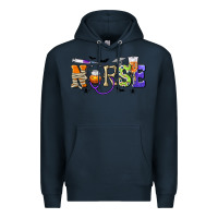 Navy Halloween Nurse Premium Hoodie - texasbilliewilder