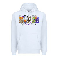 White Halloween Nurse Premium Hoodie - texasbilliewilder