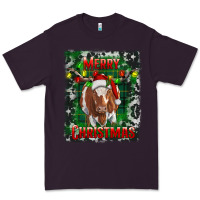 Plum merry christmas longhorn cow Premium Tee - RanaPortraitStore