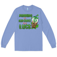 Colony Blue iced coffee and luck Long Sleeve Tee - MaliasSmallBusiness