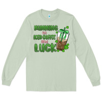 Matcha iced coffee and luck Long Sleeve Tee - MaliasSmallBusiness