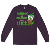 Plum iced coffee and luck Long Sleeve Tee - MaliasSmallBusiness
