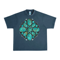 Midnight Navy turquoise gemstone Urban Heavy Tee - Artiststas