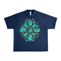 Navy turquoise gemstone Urban Heavy Tee - Artiststas