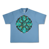 Pebble Blue turquoise gemstone Urban Heavy Tee - Artiststas