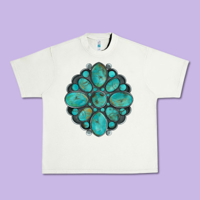 Turquoise Gemstone Urban Heavy Tee Designed By Artiststas