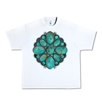 White turquoise gemstone Urban Heavy Tee - Artiststas