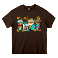 Chocolate Brown blessed coffee cups Heavy Core Tee - Zillion Design Studio