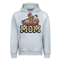 Heather Grey Baseball mom Urban Hoodie - HowdyJamesFarm