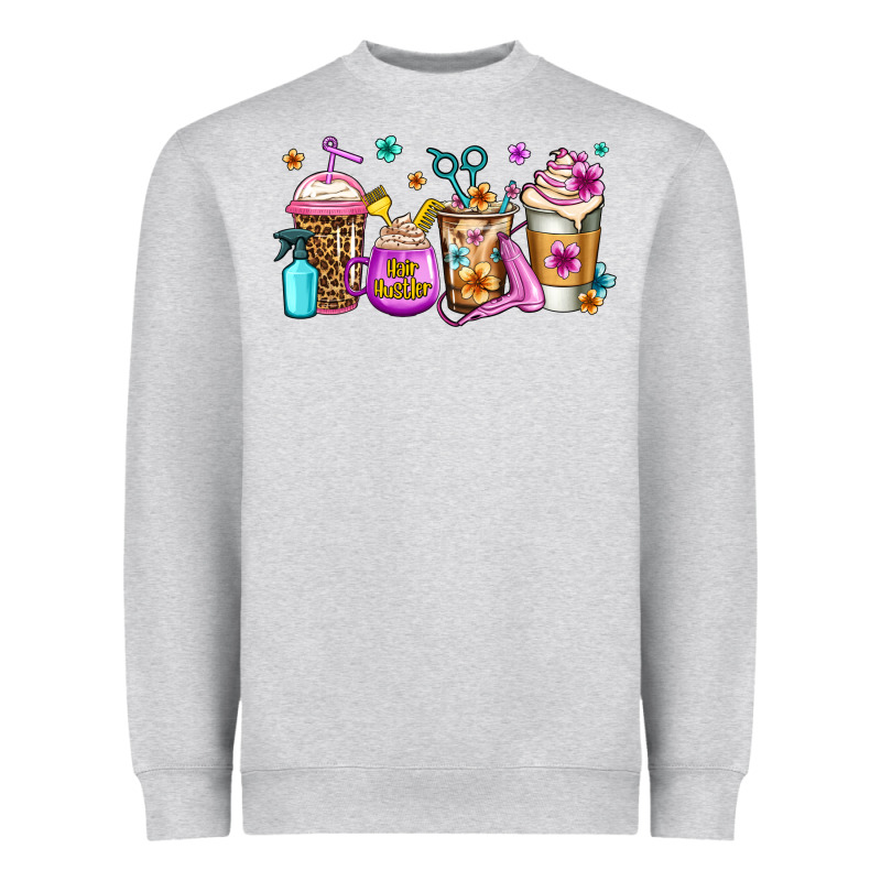 Hair Hustler Coffee Heavyweight Sweatshirt by Jasminsmagicworld | Teevron