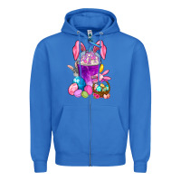 True Royal Happy Easter coffee cup Zipper Hoodie - NancyCooperArtShop